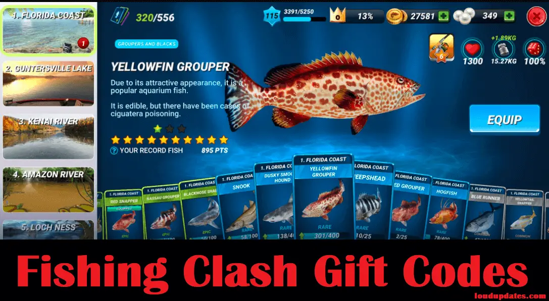 Fishing Clash Gift Codes Not Expired (December 2023)