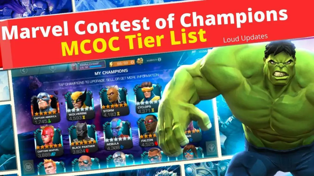 MCOC Tier List (April 2024) Marvel Contest Of Champions Characters